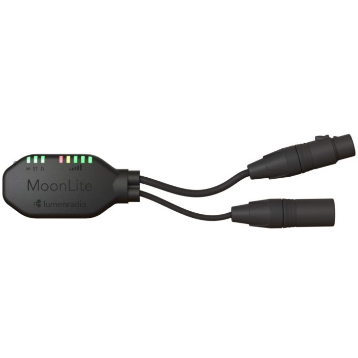 Émetteur-récepteur DMX/RDM rechargeable LumenRadio MOONLITE avec Bluetooth