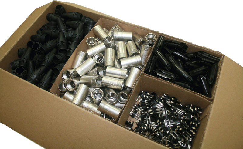 NEUTRIK NC3MXX-D-100 Connecteurs masculins XLR à 3 broches 100 pack