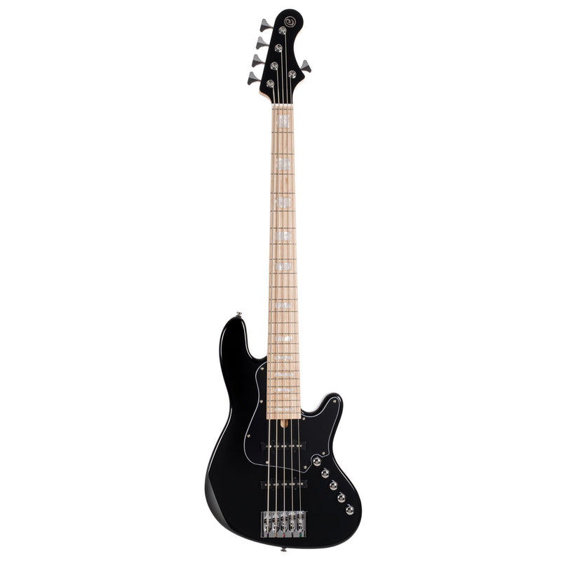 CORT NJS5-BK-Case Elrick NJS 4 Bass électrique à 5 cordes (noir)
