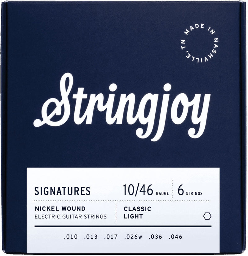 Stringjoy SJ-NW1046 Electric Guitar Strings Classic Light - 10-46
