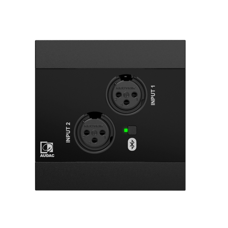 Audac NWP220US/B Network Input Panel With 2 XLR And Bluetooth (Black)