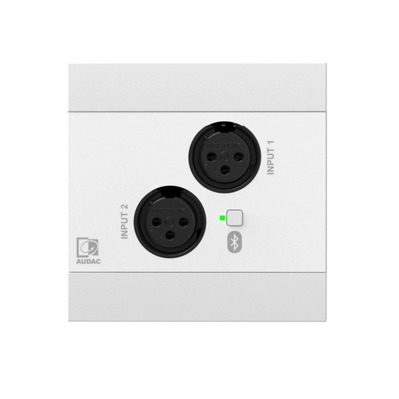 Audac NWP220US/W Network Input Panel With 2 XLR And Bluetooth (White)
