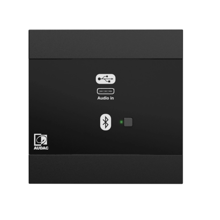 Audac NWP400US/B USB-C Network Input Panel With Bluetooth (Black)