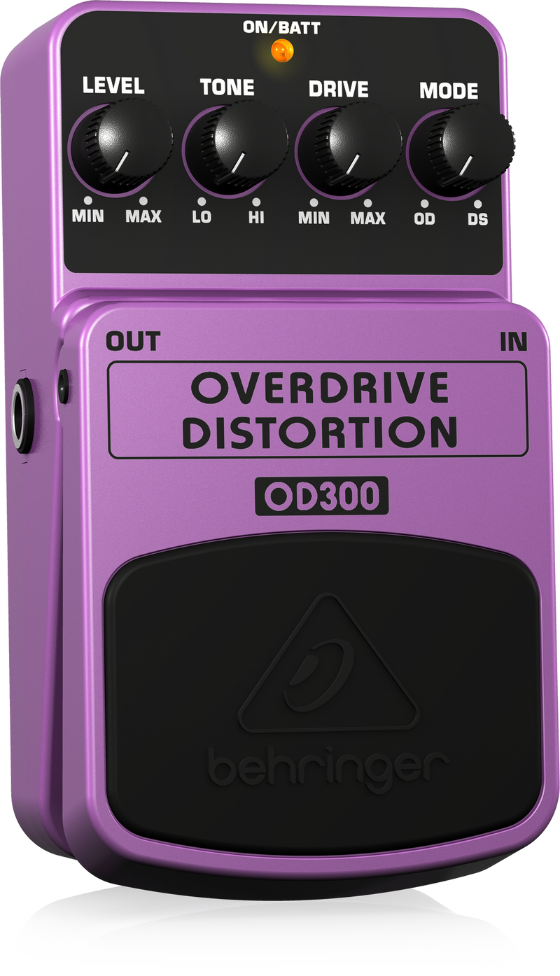 Behringer OD300 Overdrive And Distortion Stompbox Effect Pedal