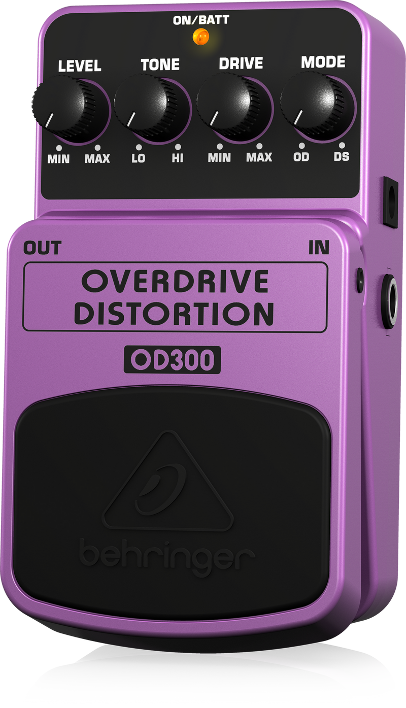 Behringer OD300 Overdrive And Distortion Stompbox Effect Pedal