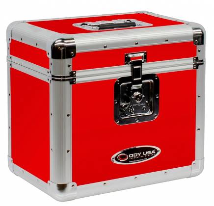 Odyssey KLP2RED KROM Series Stackable Record/Utility Case for 70 12″ Vinyl Records & LPs (Red)