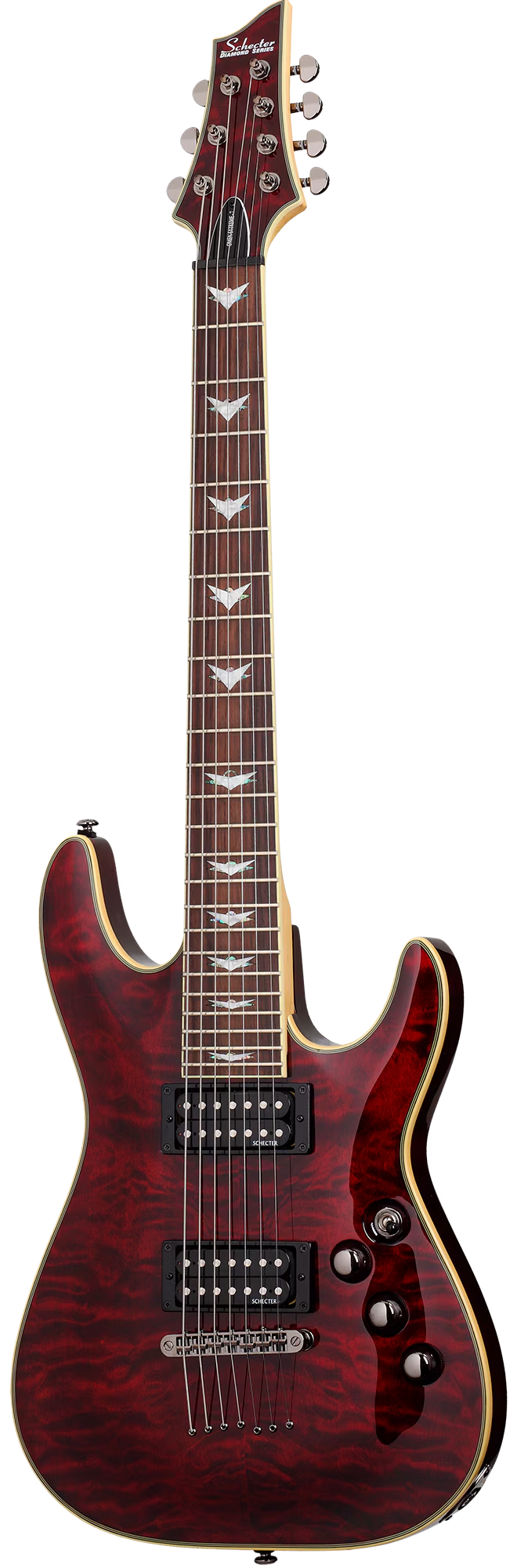 Schecter OMEN EXTREME-7 7 Strings Electric Guitar (Black Cherry) (USED)