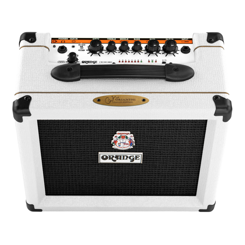 Orange CRUSH 20RT Limited Edition 20-Watts Twin Channel Guitar Amp Combo (Orianthi White)