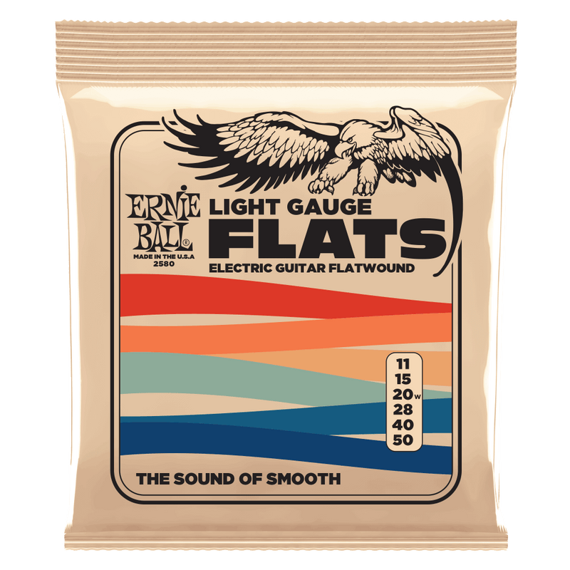 Ernie Ball 2580EB Light Flatwound Electric Guitar Strings 11-50