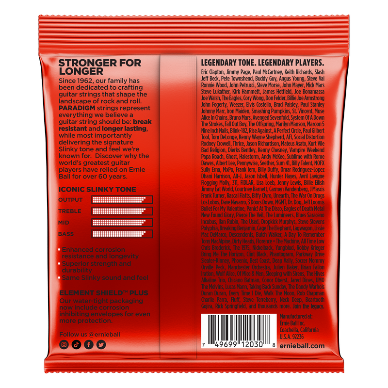 Ernie Ball 2030EB Paradigm Electric Guitar Strings - Skinny Top Heavy Bottom 7-String 10-62