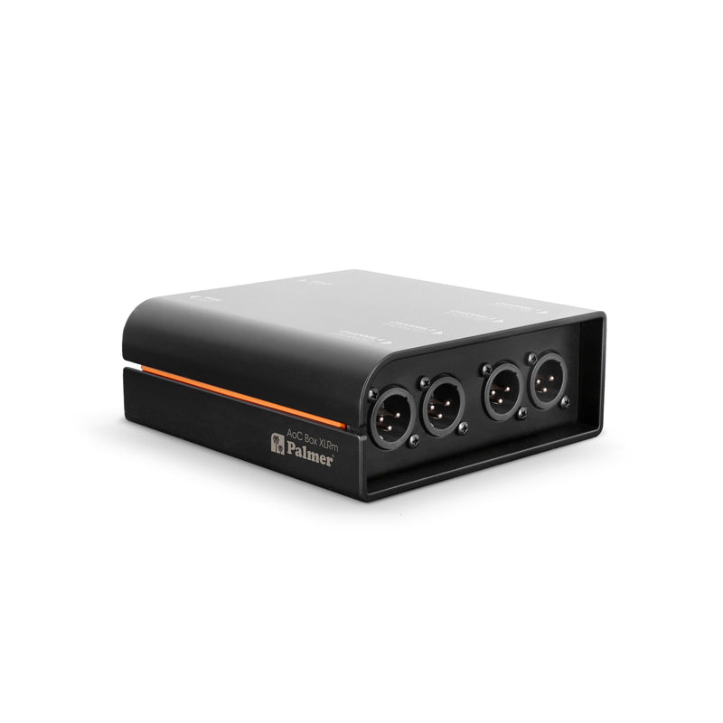Palmer AOC BOX XLRM Audio Over Cat Box From EtherCON To 4 x XLR Male