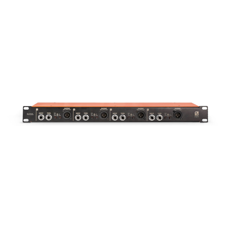 Palmer BRIDGE 4P Passive 4-Channels DI Box - 19"