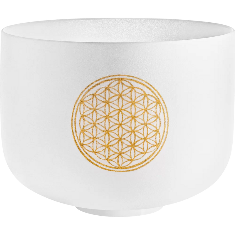 Meinl PCSB10FOL Sonic Energy Planetary Tuned Crystal Singing Bowl - 10" (Flower of Life)