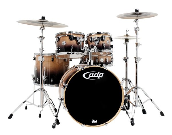 PDP PDCM2215NC Concept Series Maple 5-Piece Shell Pack (Natural To Charcoal Fade)