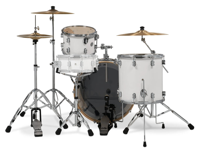 PDP PDCM24RKPW Concept Maple 3-Piece Rock Shell Pack Lacquer Finish (Pearlescent White)