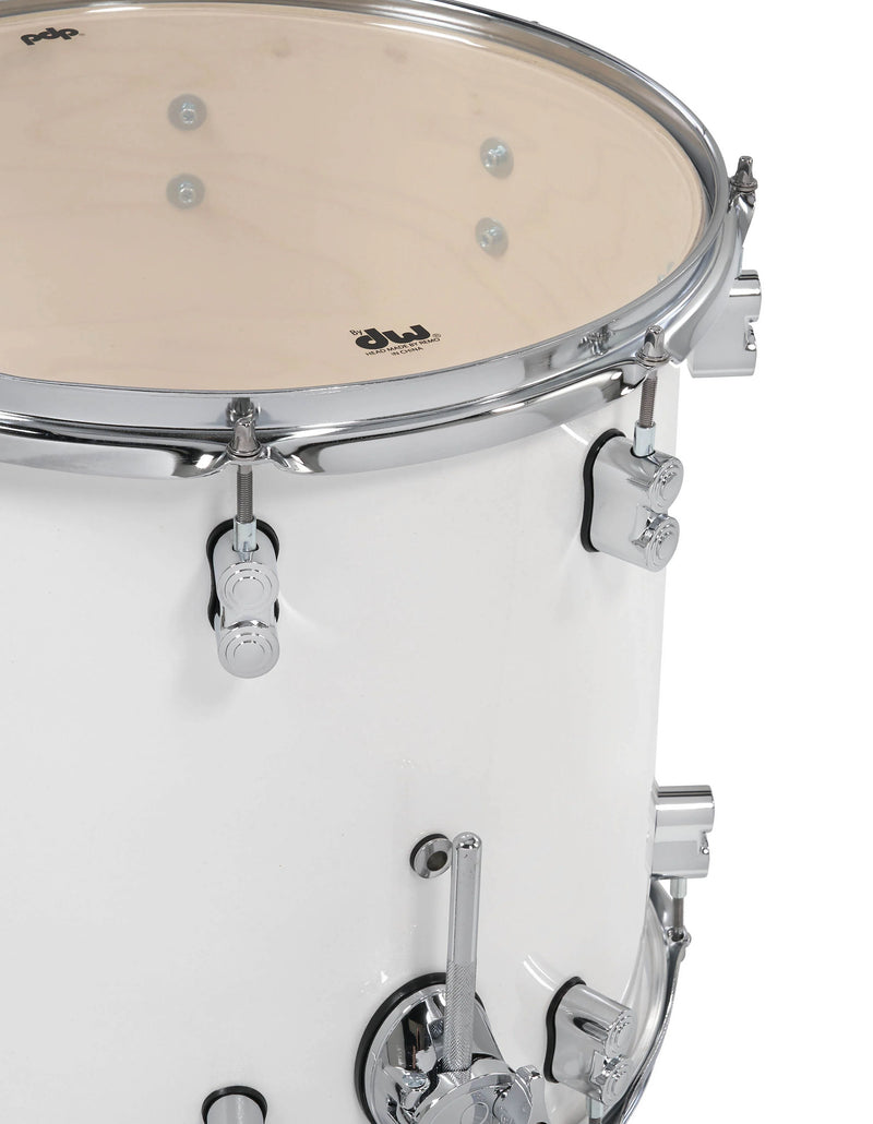 PDP PDCM24RKPW Concept Maple 3-Piece Rock Shell Pack Lacquer Finish (Pearlescent White)