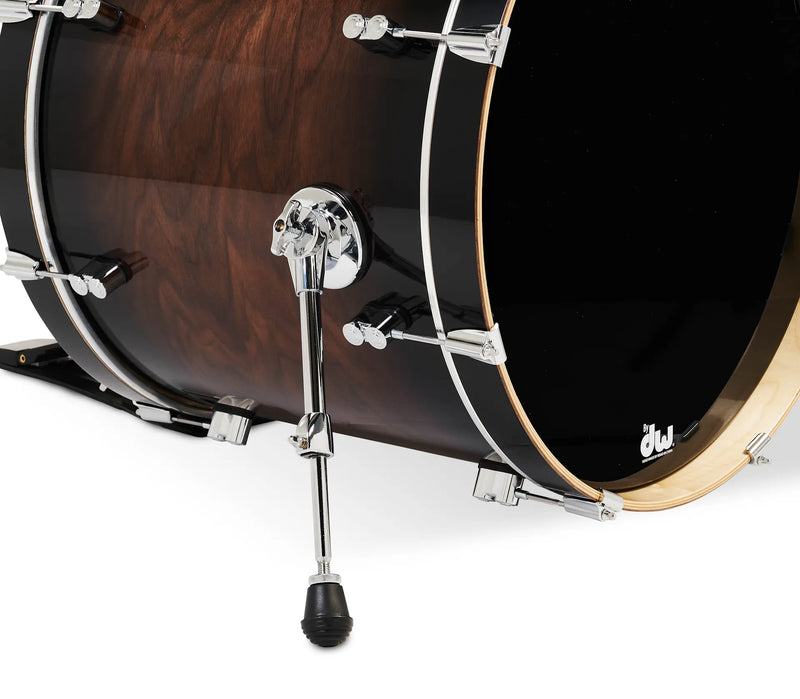 PDP PDCMX2215WC Concept Exotic 5 Piece Drum Shell Pack (Walnut To Charcoal Burst)