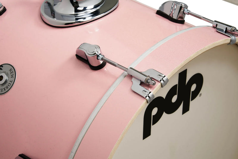 PDP PDNY1604PR New Yorker 4-Piece Shell Pack (Pale Rose Sparkle)