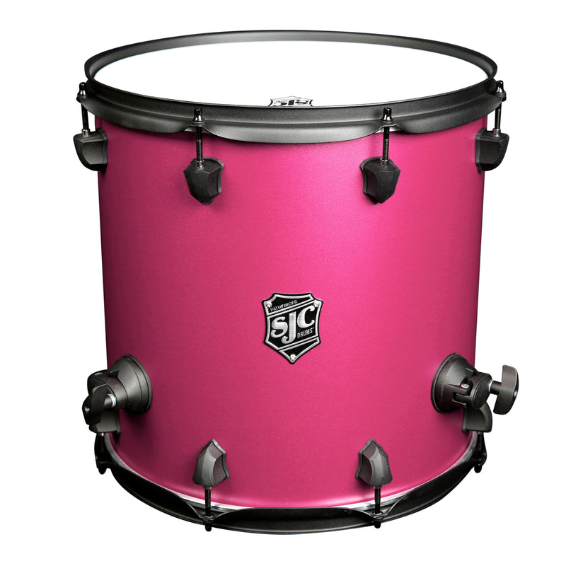 SJC Drums PFFT1414FBMMWBJ Pathfinder Series Floor Tom (Mad Magenta Black) - 14" x 14"