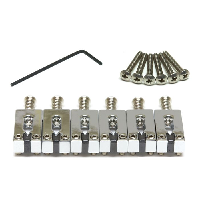 Graph Tech PG-8000-0c Guitar Bridge Saddle Set (Chrome)