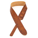 Profile EBL-6100 Leather Strap with Hot Press Design (Cognac) - 2.5"