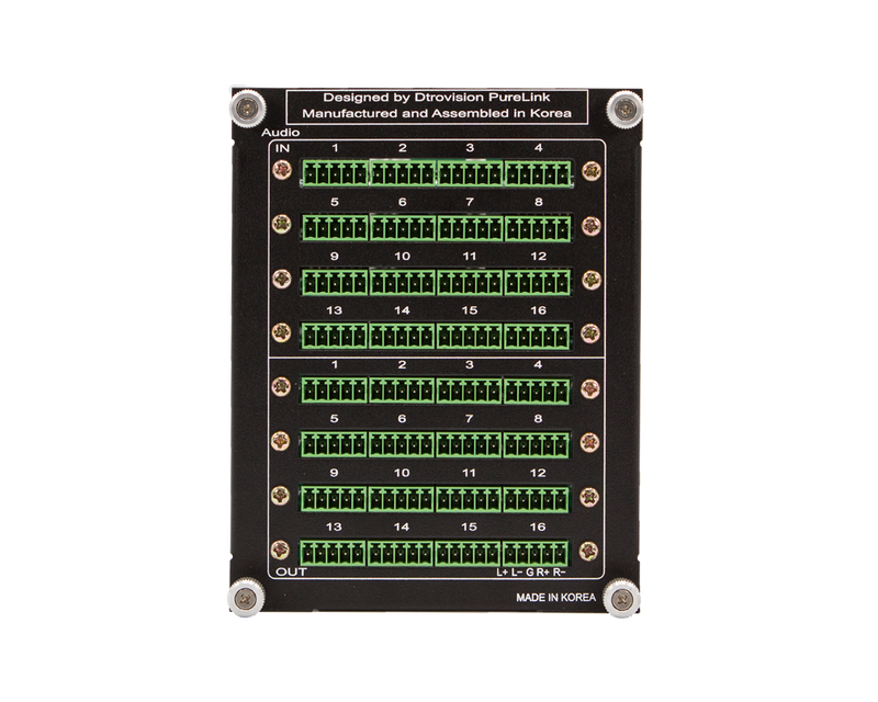 PureLink PM-16X-AD Custom Balanced/Unbalanced Audio Matrix Switching Add-on