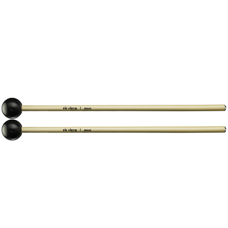 Vic Firth M445 Articulate Series Maillet pour clavier 1 1/8" phénolique avec poids en laiton, rond (noir)