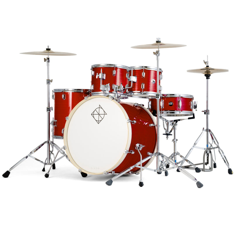 Dixon PODSP520C1CRD Spark Ensemble de batterie 5 pièces avec grosse caisse 20" (Cyclone Rouge)