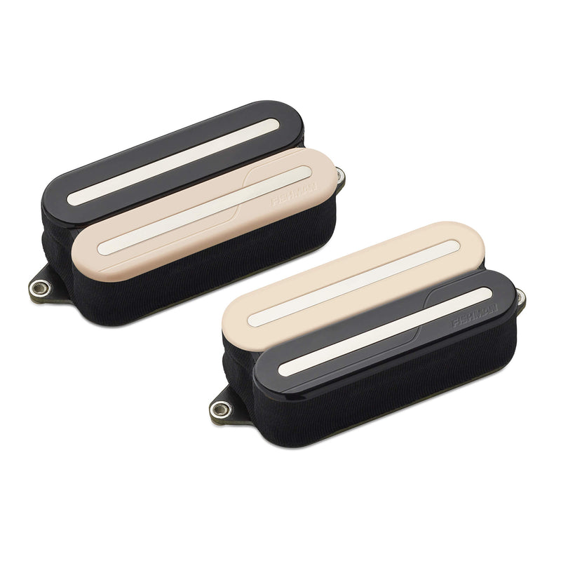 Fishman PRF-MO6-SVN Fluence Open Core Modern Humbucker 6-String Pickups (Nickel Blades, Reverse Zebra)