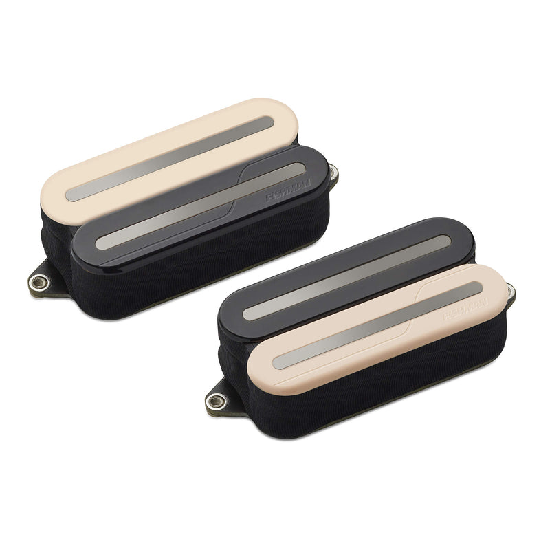 Fishman PRF-MO6-SZB Fluence Open Core Modern Humbucker 6-String Pickups (Black Nickel Blades, Zebra)