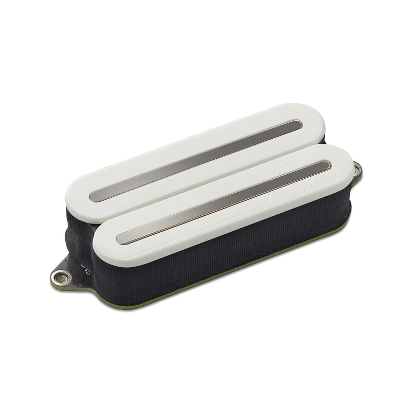 Fishman PRF-MO7-AWB Fluence Open Core Modern Humbucker 7-String Bridge Pickups (White with Black Nickel Blades)