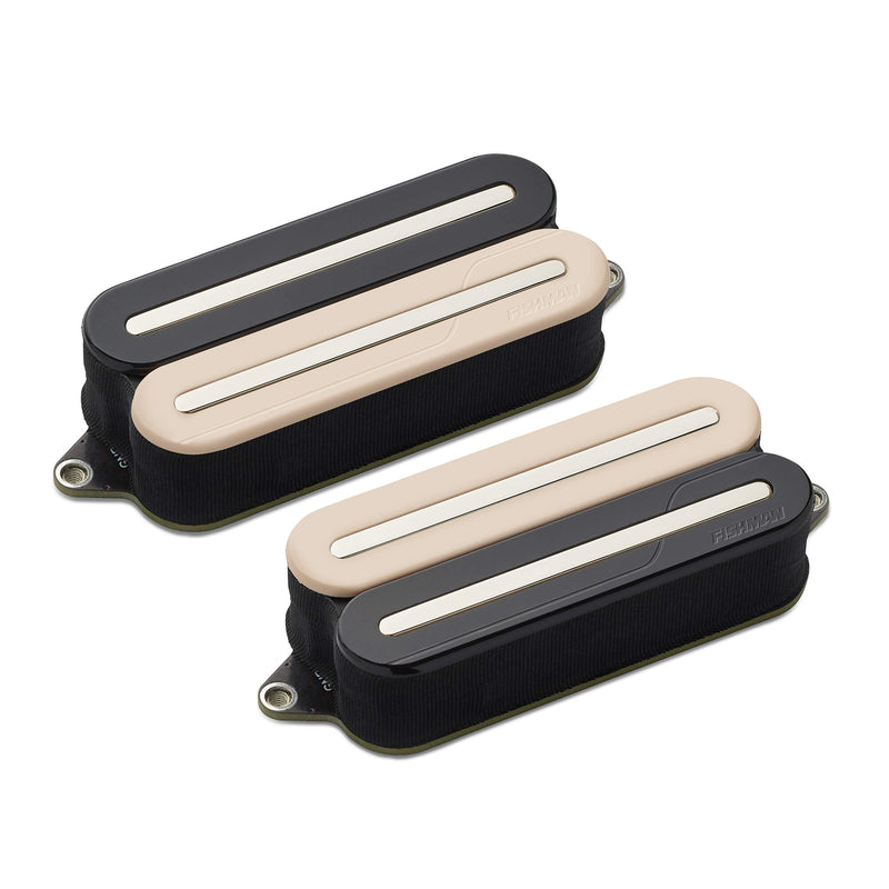 Fishman PRF-MO7-SVN Fluence Open Core Modern Humbucker 7-String Pickups Set (Reverse Zebra with Nickel Blades)