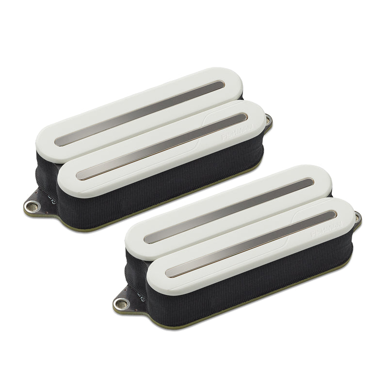 Fishman PRF-MO7-SWB Fluence Open Core Modern Humbucker 7-String, Set, Black Nickel Blades (White)