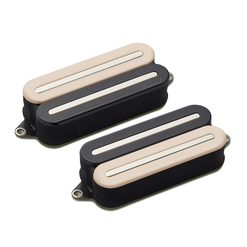 Fishman PRF-MO7-SZN Fluence Open Core Modern Humbucker 7-String Pickups Set (Zebra with Nickel Blades)