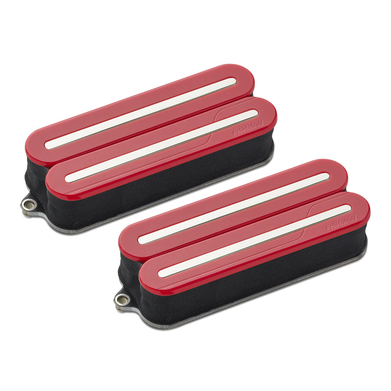 Fishman PRF-MO8-SDN Fluence Open Core Modern Humbucker 8 cordes, jeu de lames en nickel (rouge)