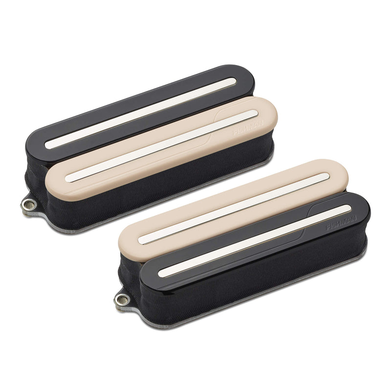 Fishman PRF-MO8-SVN Fluence Open Core Modern Humbucker 8-String Pickups Set (Reverse Zebra with Nickel Blades)