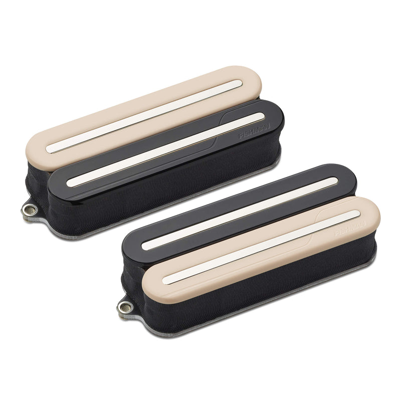 Fishman PRF-MO8-SZN Fluence Open Core Modern Humbucker 8-String Pickups Set (Zebra with Nickel Blades)