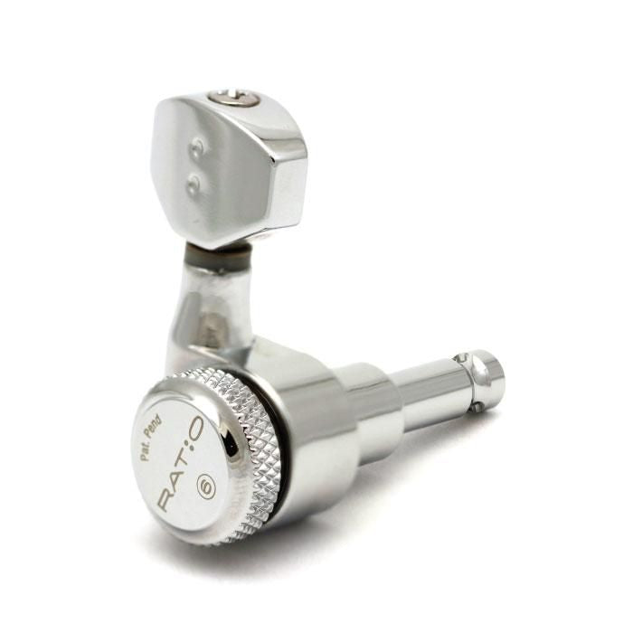 Graph Tech PRL-8621-C7 Ratio 3 + 4 Taillers de verrouillage de la guitare électrique (chrome contemporain)