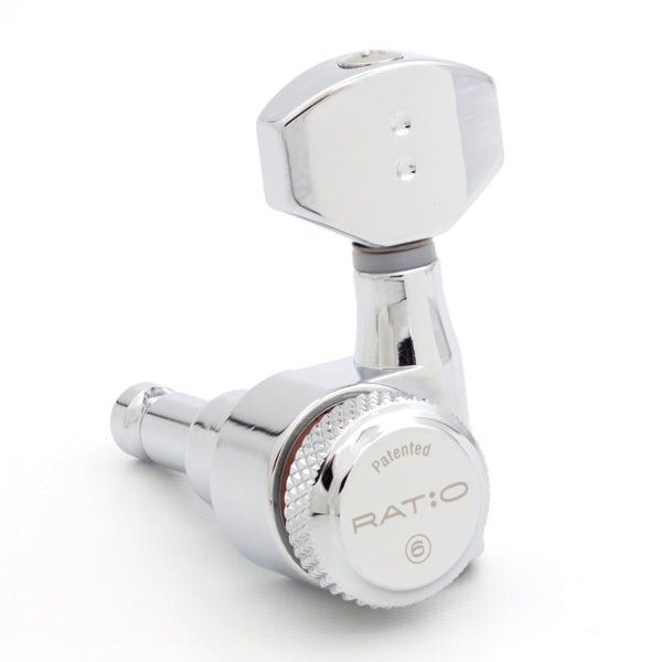 Graph Tech PRL-9721-LC0 Ratio Guitar Guitar Guitar Machine Heads (Chrome)