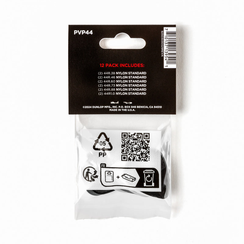 Dunlop PVP44 Nylon Standard Pick Variety Pack - 12 Pack