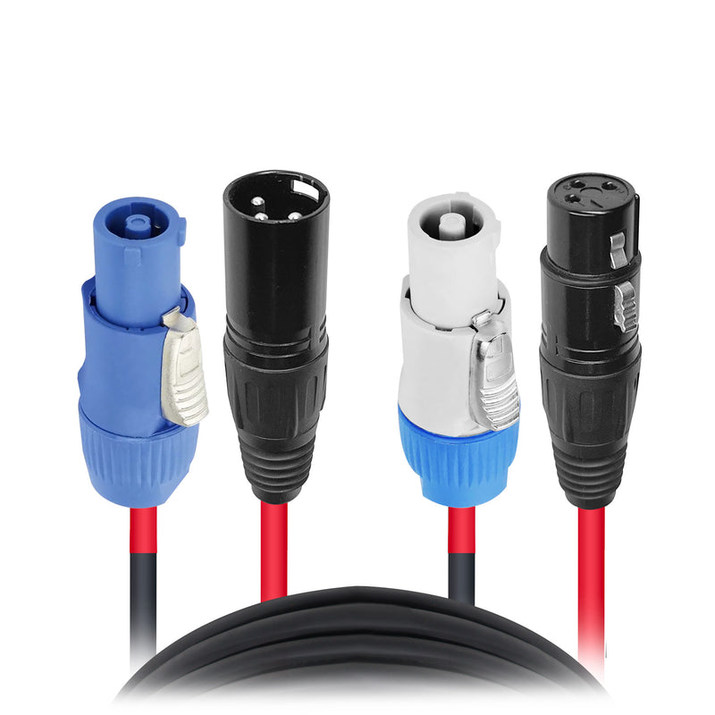 ProX XC-PWC14-XLR10 Dual 14AWG Powerkon to Dual XLR Combo Link Jumper Cable - 10'