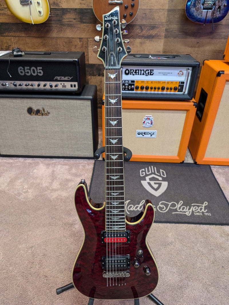 Schecter OMEN EXTREME-7 7 Strings Electric Guitar (Black Cherry) (USED)