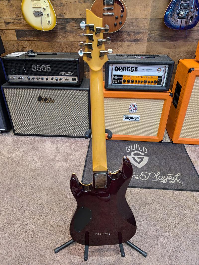 Schecter OMEN EXTREME-7 7 Strings Electric Guitar (Black Cherry) (USED)