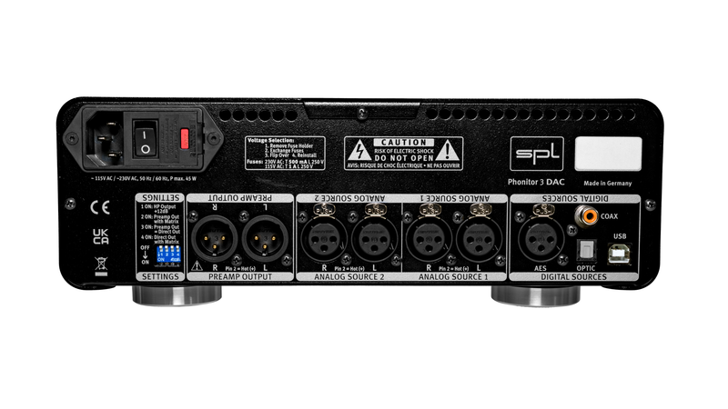 SPL Phonitor 3 DAC 120v Headphone Amplifier With Monitoring Controller