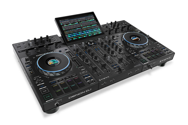 Denon DJ PRIME4+ Contrôleur DJ autonome à 4 platines avec Wi-Fi et streaming