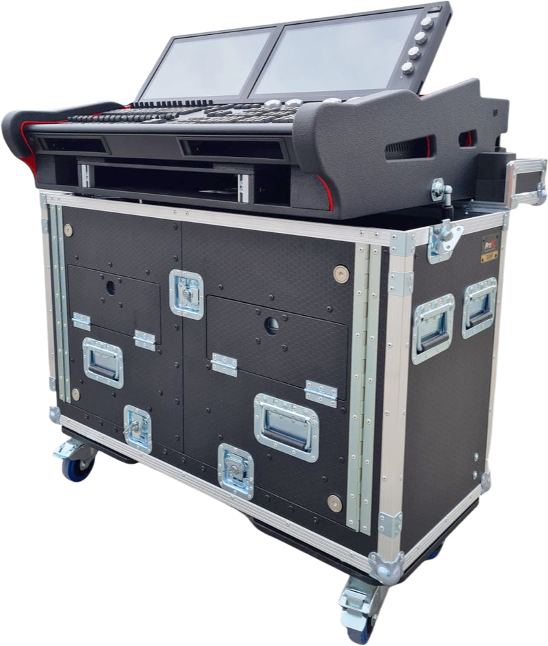 Boîtier de console hydraulique ProX XZF-CH MQ500M 2X 1U pour ChamSys MagicQ MQ500M avec espace rack 2U
