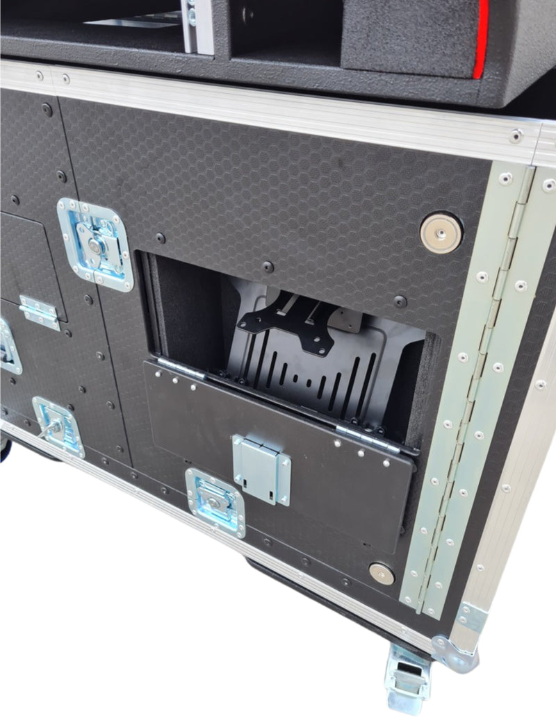 Boîtier de console hydraulique ProX XZF-CH MQ500M 2X 1U pour ChamSys MagicQ MQ500M avec espace rack 2U