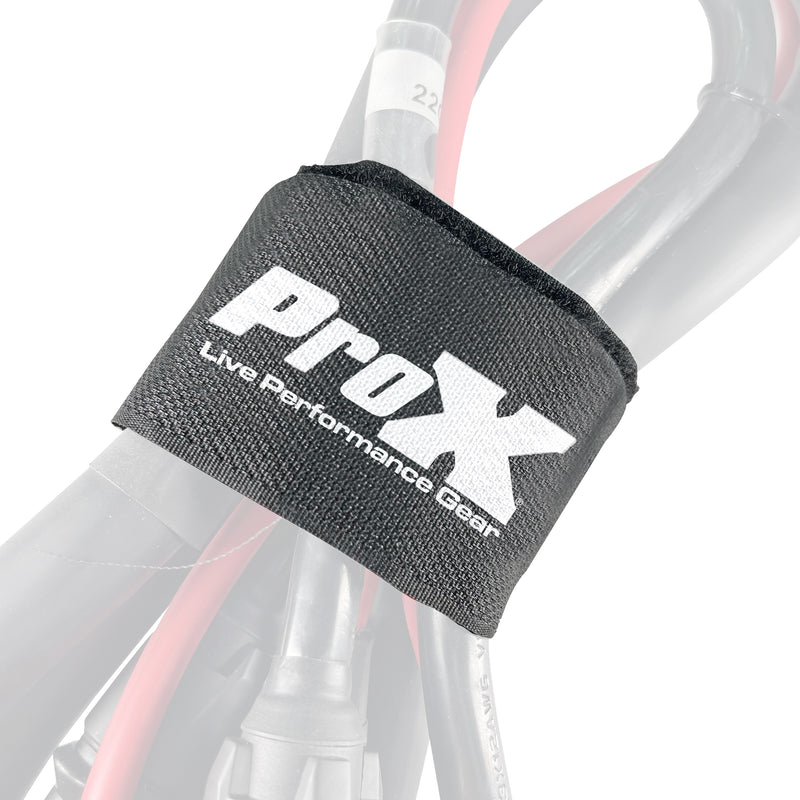 ProX XC-T20X5 Pack of 5 Reusable 20" x 2" Cable Tie Strap with Velcro Hook and Adjustable Loop Fastener