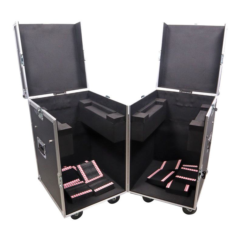 ProX XS-MH275X2W Flight Style Road Case for 2 Moving Head