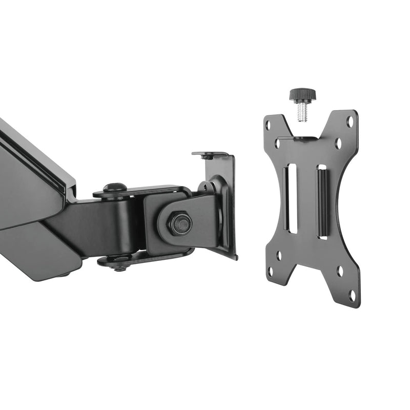 ProX XZF-LTARMPKGBLK Laptop Tray and Bracket with Gas Spring Double Arm Fits 17" - 32" Monitors